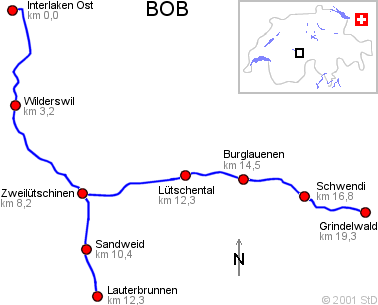 BVZ-Streckenplan